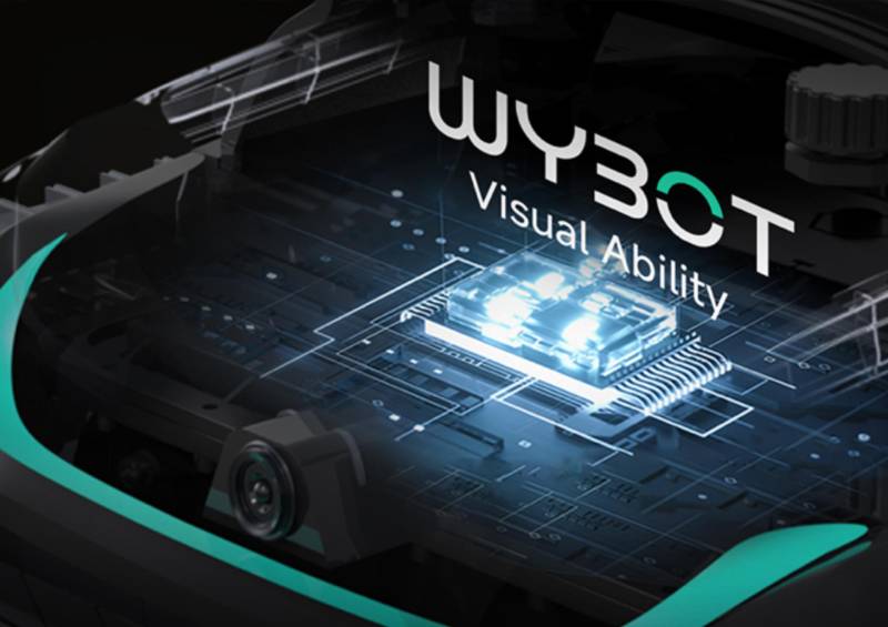 Robot de piscine avec caméra intelligente : Précision et détection parfaite des déchets.