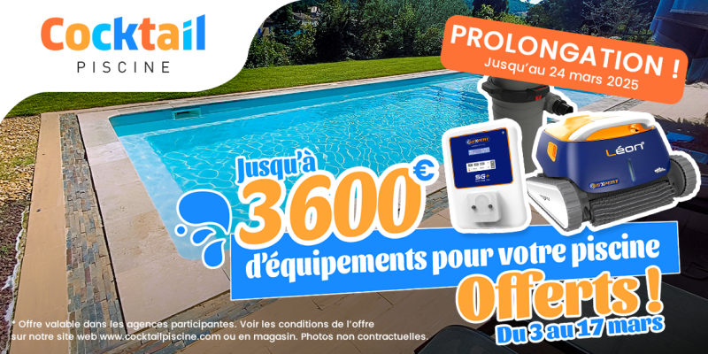 Prolongation exceptionnelle de l’opération Cocktail Piscine ! 