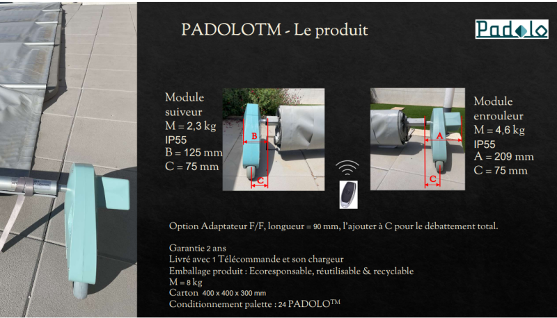 Nouveauté 2024 le PADOLO système de motorisation