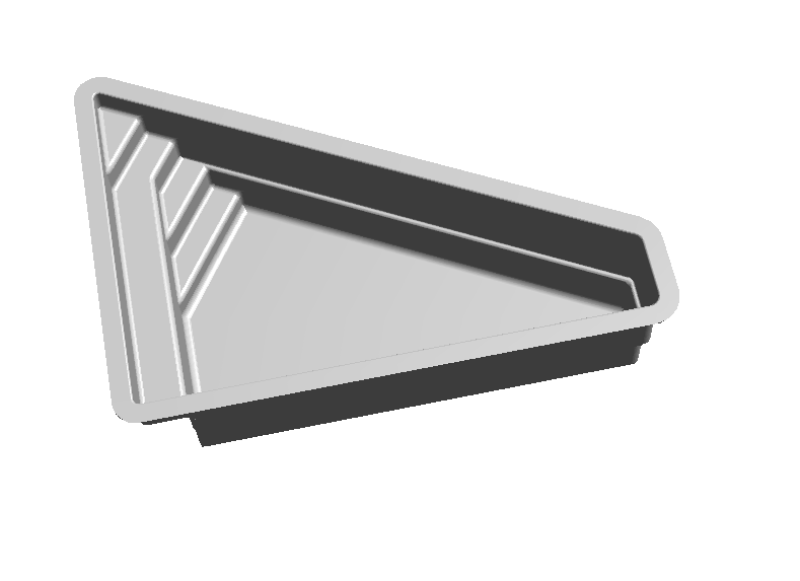 COQUE EN POLYESTER TRIANGULAIRE DANS LE VAR